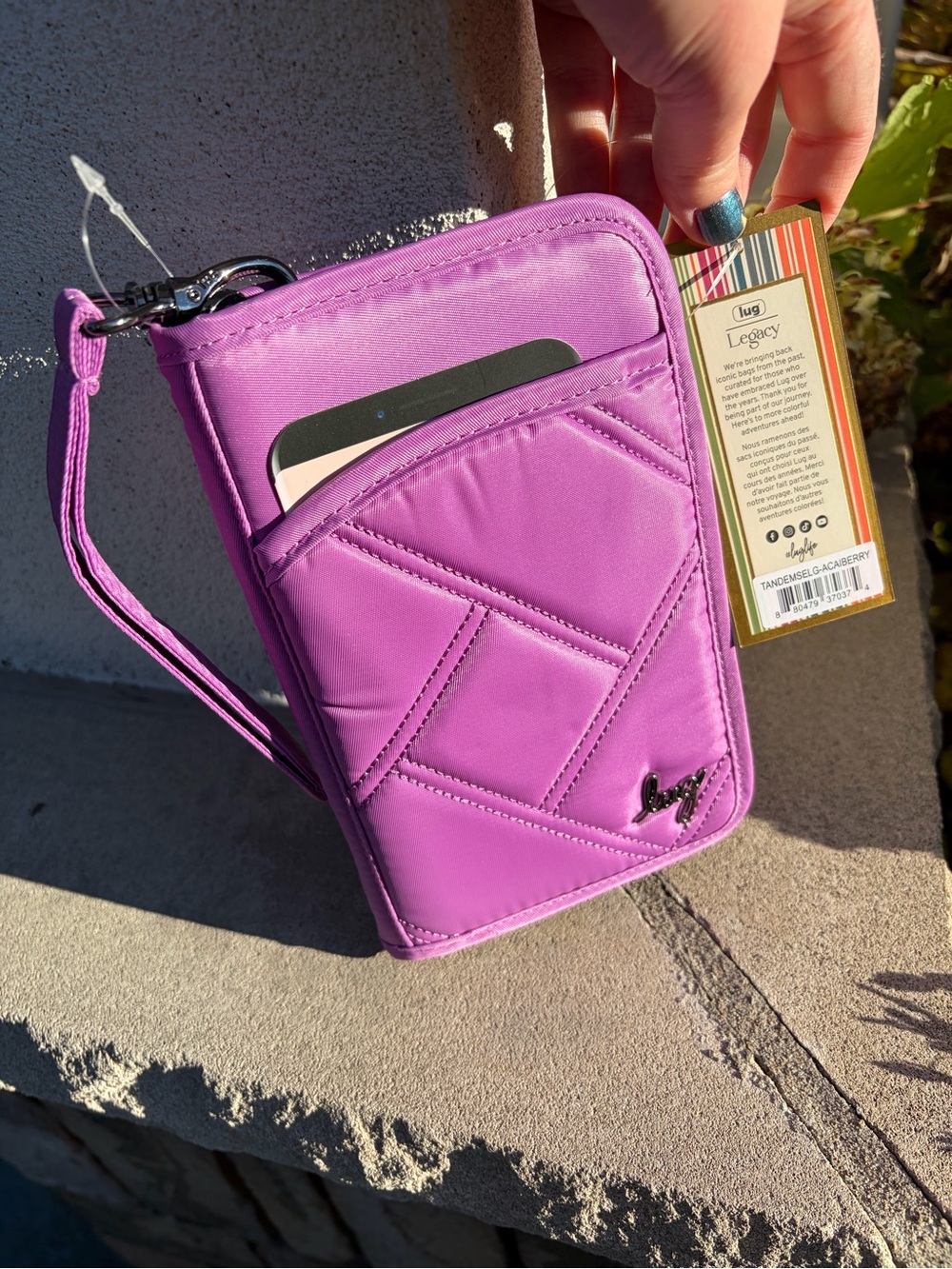 NWT Lug Tandem SE Wallet in Açai Berry